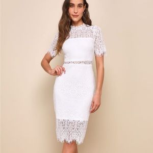 White lace dress